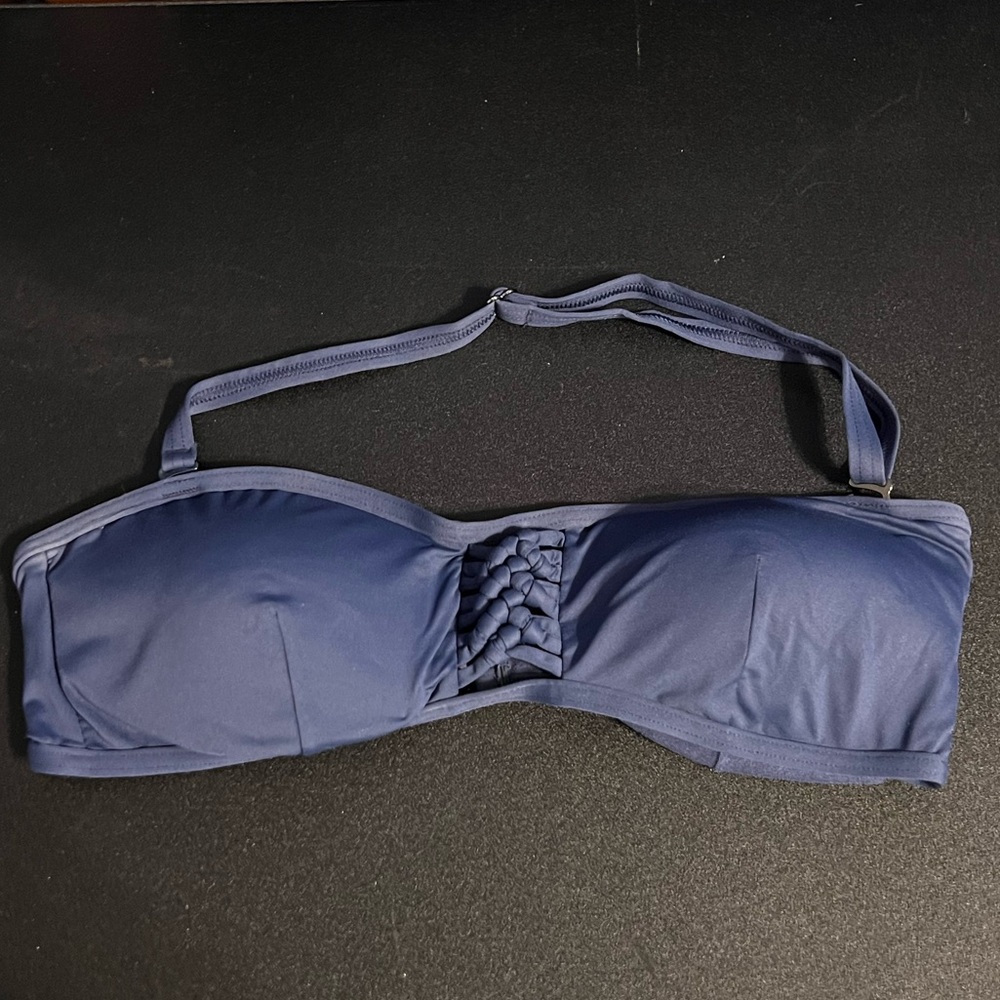 NWOT Sunseeker Stylish Navy Bandeau Bikini Top